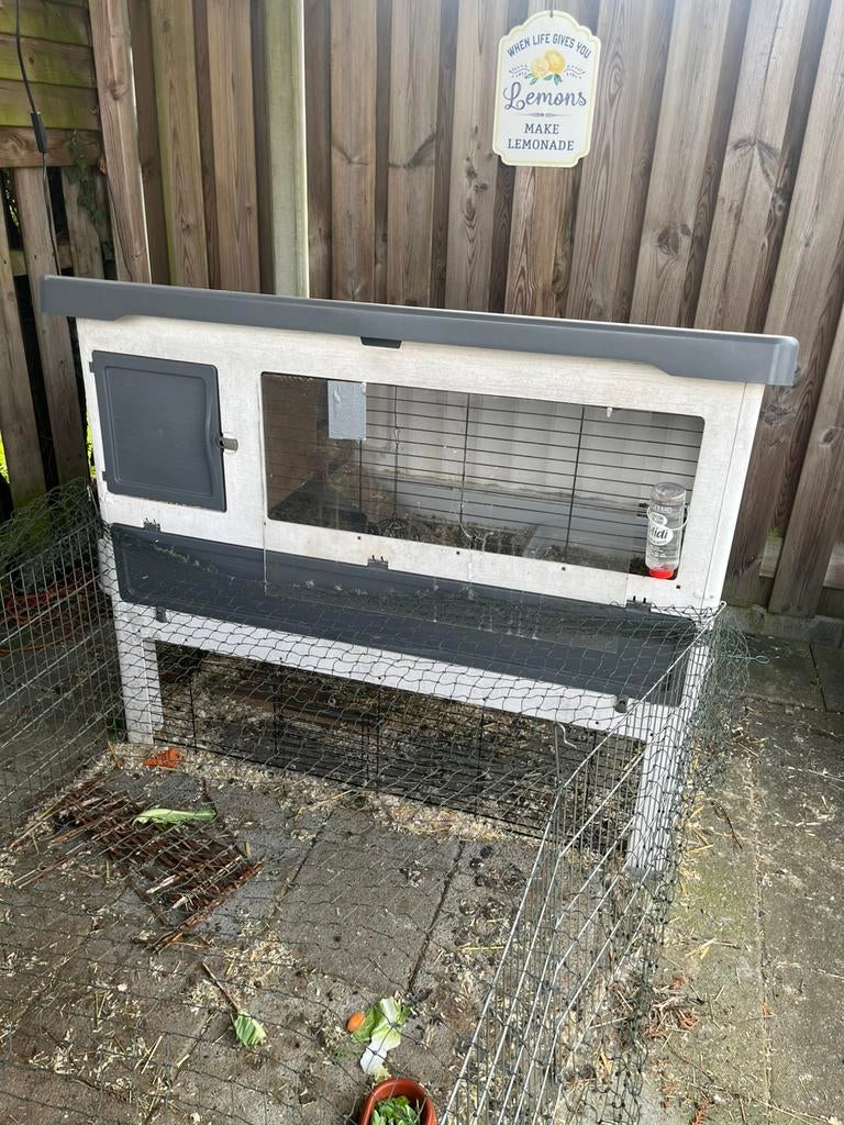 Ferplast grandlodge 140 met grote ren, Dieren en Toebehoren, Knaagdieren en Konijnen | Hokken en Kooien, Ophalen, 90 cm of meer