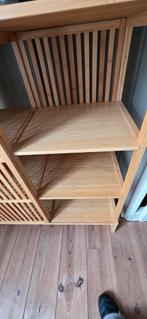 IKEA Nordiska Garderobe - Bamboe Kledingkast, Huis en Inrichting, Kasten | Kledingkasten, Ophalen, Gebruikt, 100 tot 150 cm, Met plank(en)