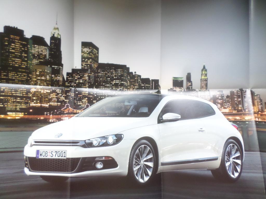 Nieuwe Volkswagen VW Scirocco 2008 Poster Brochure, Ophalen of Verzenden, Zo goed als nieuw, Volkswagen