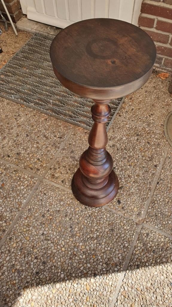 Antieken Console maten zijn Hoog 74 cm Diameter 24 cm, Antiek en Kunst, Ophalen, Overige onderwerpen, Houtsnijwerk, Art deco