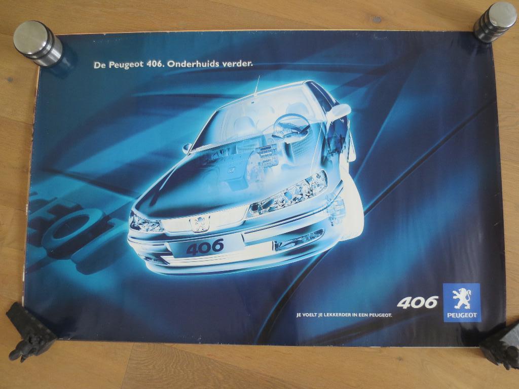 Poster Verzamelen:3 xverschillende Peugeot 406 Posters Nieuw, Verzamelen, Rechthoekig Staand, Nieuw, Ophalen of Verzenden, A1 t/m A3
