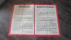 waarschuwing, Ophalen of Verzenden, Overige soorten, Nederland, Foto of Poster