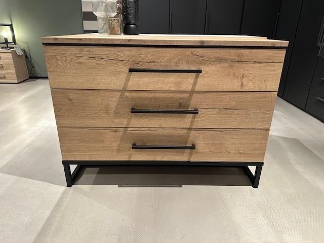 Commode in eiken uitstraling 110x48x80 cm, Ophalen, Stoer, Info@vissermeubelen.nl, Nieuw