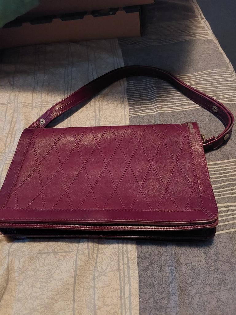 Rode damestas, Ophalen of Verzenden, Zo goed als nieuw, Rood, Handtas