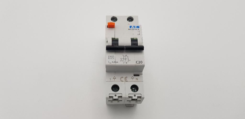 Eaton Groepenkast Aardlekautomaat C20 30mA (1x), Gebruikt, Onbekend, Ophalen of Verzenden, Eaton