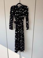 Fabienne Chapot Amsterdam Zwarte wikkeljurk Natasja dress 36, Zwart, Ophalen of Verzenden, Zo goed als nieuw, Maat 36 (S)