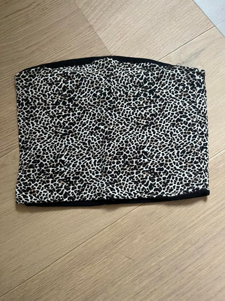 Stradivarius tube top met panterprint, Overige kleuren, Ophalen of Verzenden, Zo goed als nieuw, Maat 36 (S)
