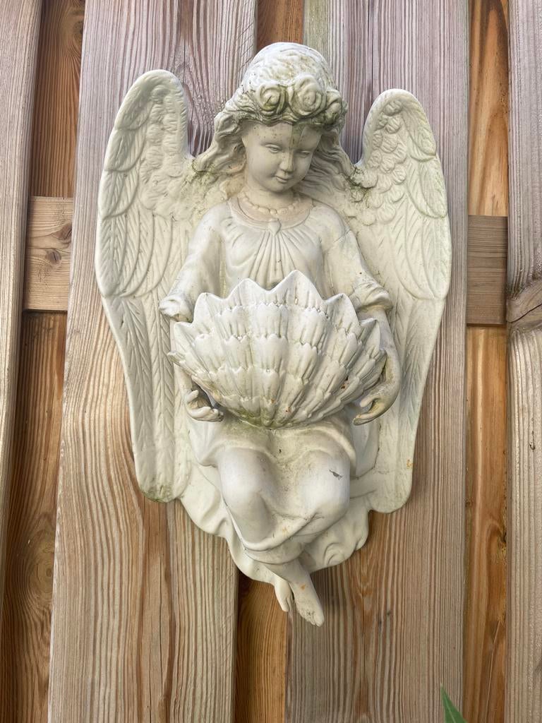 Antieke Engelen Muurdecoratie - Bisquit 1876, Antiek en Kunst, Ophalen of Verzenden
