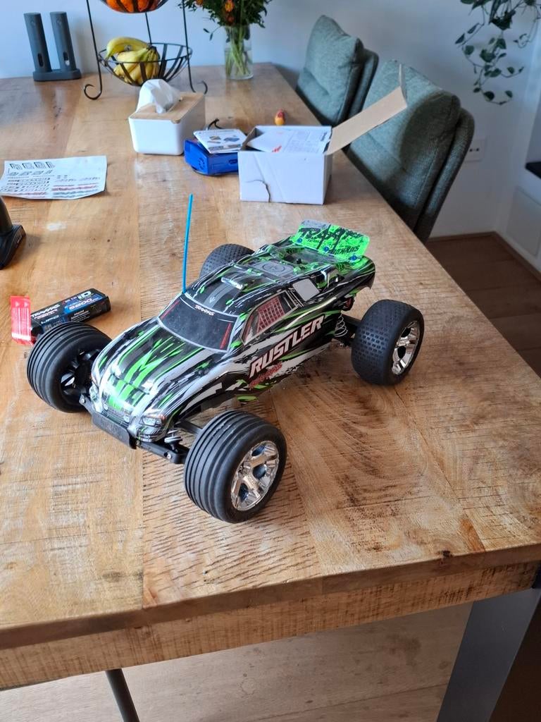Traxxas rustler met extra onderdelen, Ophalen of Verzenden, Auto offroad