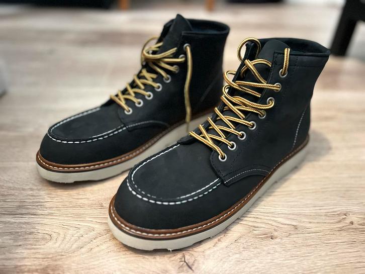 Docksteps Oakland Moc Toe Zwart Heren Boots, Kleding | Heren, Schoenen, Nieuw, Boots, Zwart, Ophalen of Verzenden