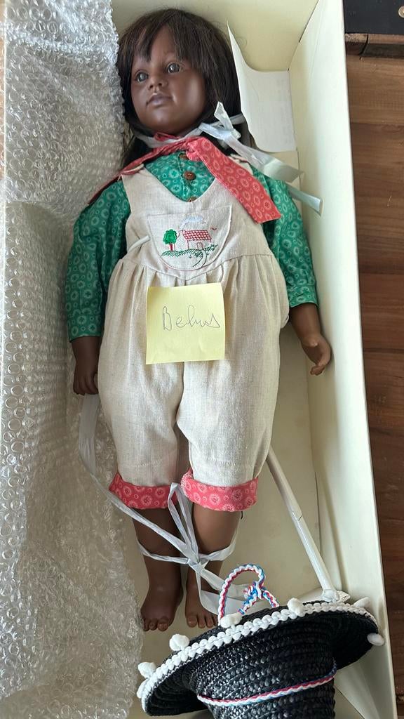 Annette Himstedt Belkis pop - Zeldzaam en in originele doos, Ophalen of Verzenden, Zo goed als nieuw, Overige typen, Levensecht of Reborn