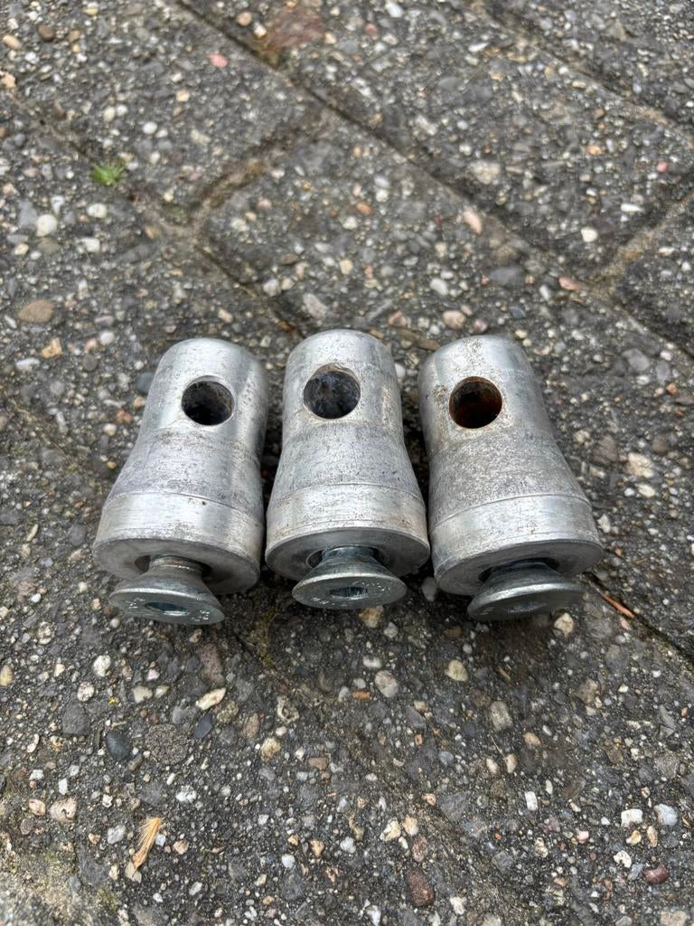 Truss koppelstukken baseplate eitjes - Set van 3, Gebruikt, Ophalen of Verzenden, Prolyte, Prolyte