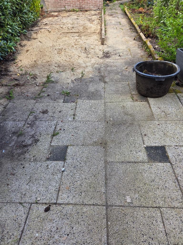 Tuin tegels, Tuin en Terras, Ophalen, Gebruikt, 10 m² of meer, Beton