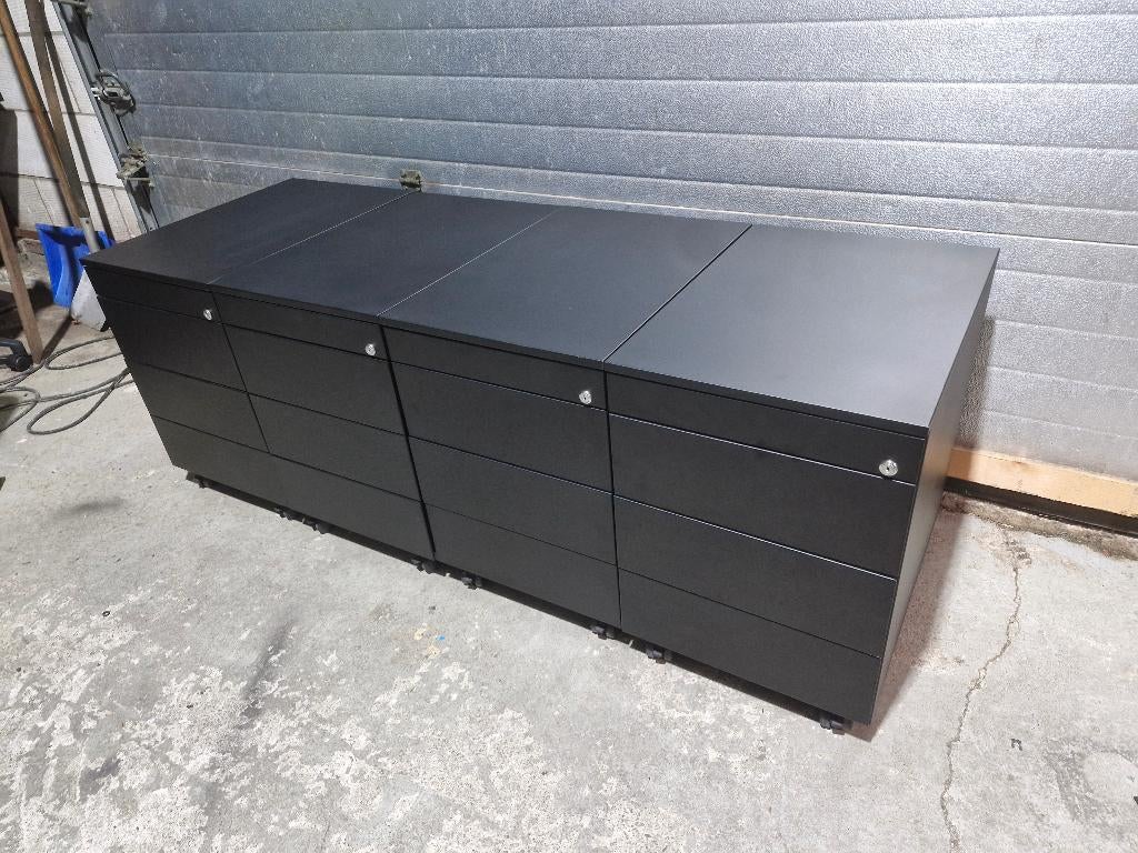 Robberechts ladeblok / ladekast ( 60 beschikbaar ), Minder dan 50 cm, 3 of 4 laden, Minder dan 100 cm, Metaal