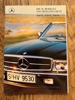 Mercedes brochure 300 SL- 420 SL- 500 SL 1987, Ophalen of Verzenden