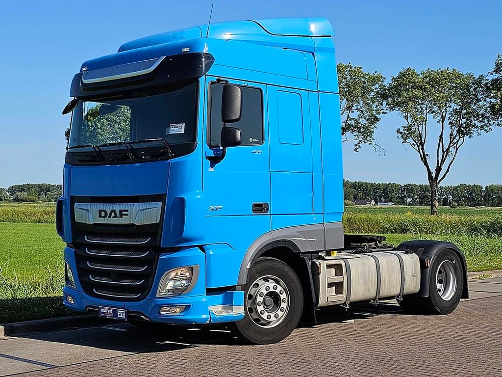 DAF XF 480 led 2x tank mx-brake, Automaat, Euro 6, Blauw, Bedrijf