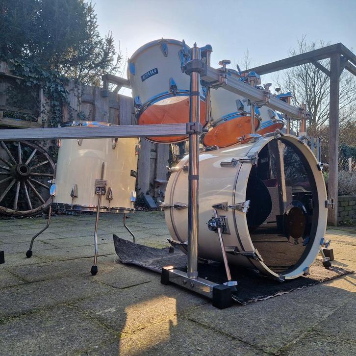 Vintage 1980's Tama Granstar shellset, Muziek en Instrumenten, Drumstellen en Slagwerk, Gebruikt, Tama, Ophalen