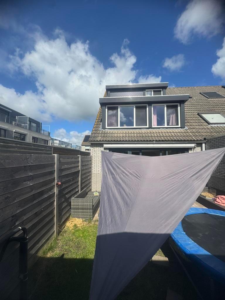 Schaduwdoek 4,5x5m, Tuin en Terras, Schaduwdoeken, Ophalen of Verzenden, Zo goed als nieuw