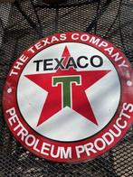 Emaille Texaco bord mancave auto oldtimer garage, Ophalen of Verzenden, Zo goed als nieuw, Reclamebord