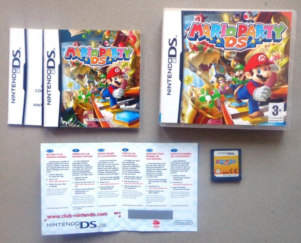 Mario Party DS + VIP voor de Nintendo DS Compleet, Puzzel en Educatief, 1 speler, Ophalen of Verzenden, Zo goed als nieuw