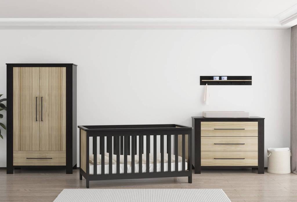 Stijlvolle cabino babykamer ledikant, commode, kledingkast, Kinderen en Baby's, Kinderkamer | Complete kinderkamers, Ophalen, Zo goed als nieuw