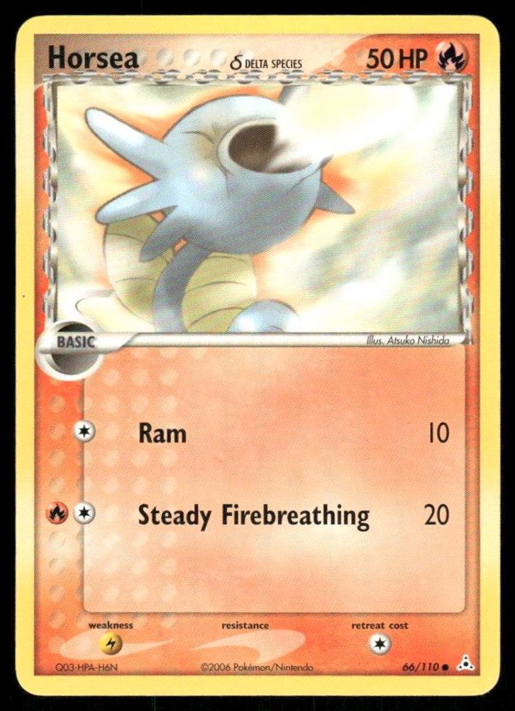 Horsea δ 66/110 - Holon Phantoms, Hobby en Vrije tijd, Verzamelkaartspellen | Pokémon, Gebruikt, Verzenden