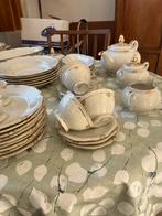 Oud porseleinen servies met gouden rand, Ophalen