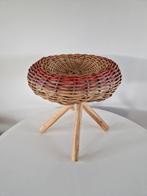 Vintage Deens Design Rattan Krukje, Ophalen of Verzenden