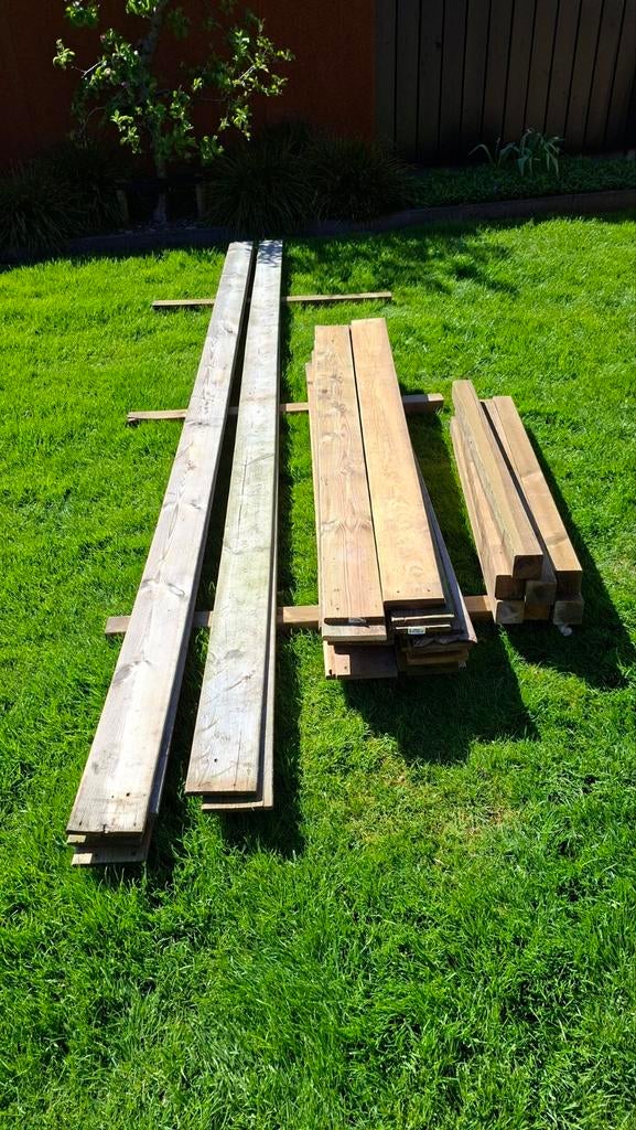 Tuinhout, Ophalen, 250 cm of meer, Planken