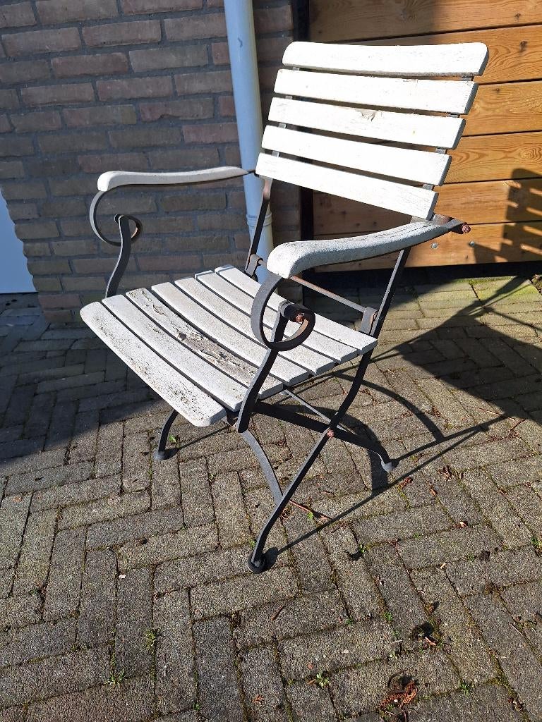 Dining tuinstoel, Tuin en Terras, Tuinstoelen, Ophalen, Gebruikt, Hout, Inklapbaar