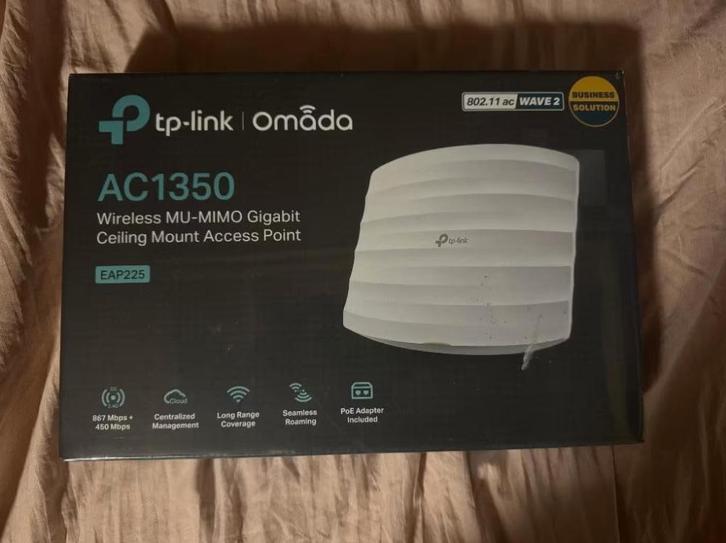 1x TP-Link Omada AC1350 Access Point (EAP225) V3.0, Computers en Software, Accesspoints, Nieuw, Verzenden