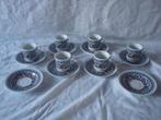 6 KLEINE TURKSE KOPJES MET SCHOTELTJES PORSELEIN., Nieuw, Ophalen of Verzenden, Wedgwood, Kop(pen) en/of Schotel(s)