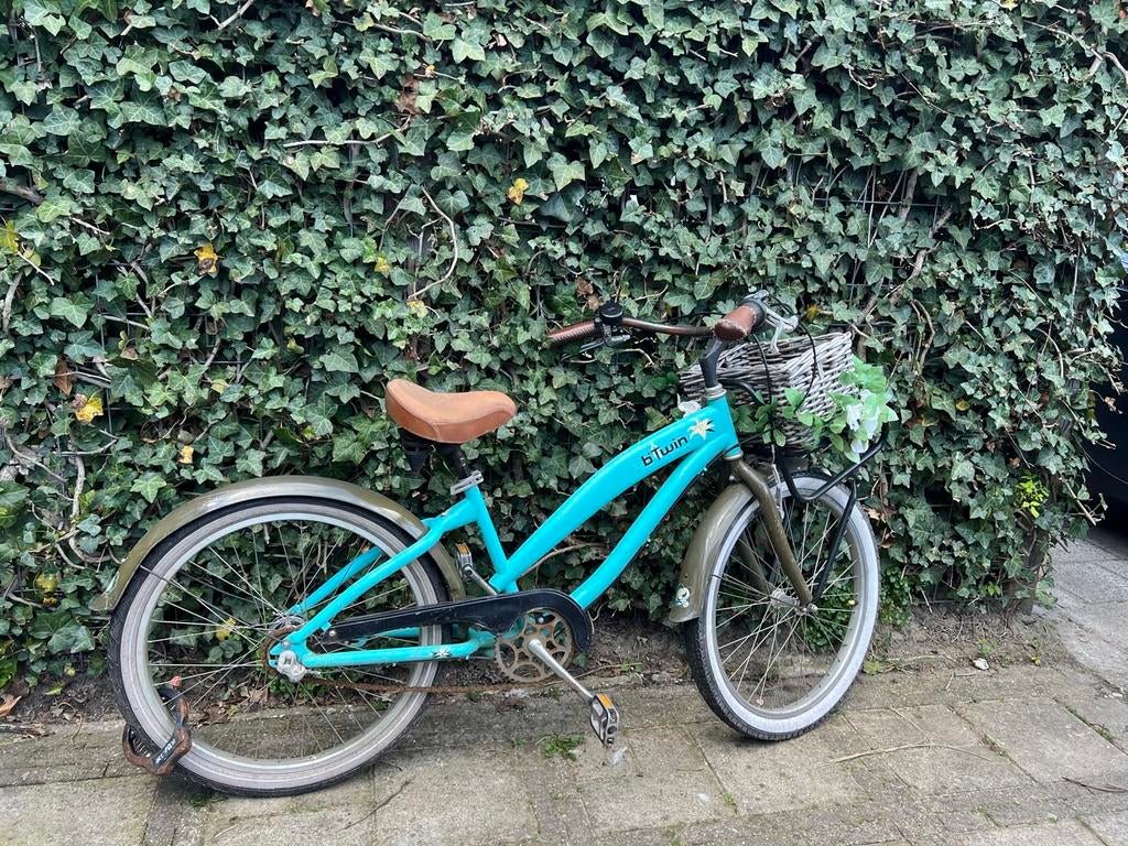 Meisjesfiets B'Twin, Fietsen en Brommers, Fietsen | Meisjes, Ophalen, Gebruikt, 20 inch, Handrem