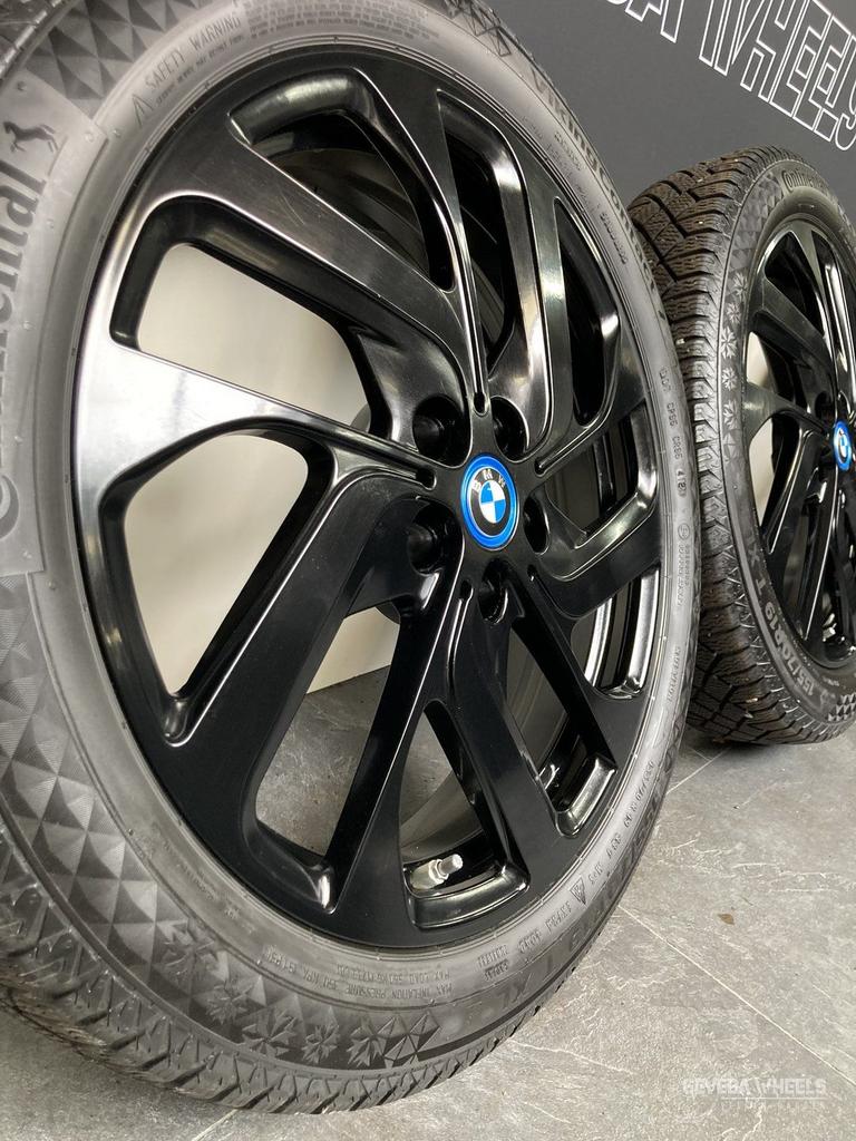 19” originele BMW i3 velgen + winterbanden 5x112 428 6887937, 19 inch, Gebruikt, 155 mm, -