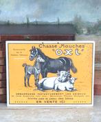 Oud Frans reclamebord “Chasse Mouches Oxi”, Ophalen of Verzenden