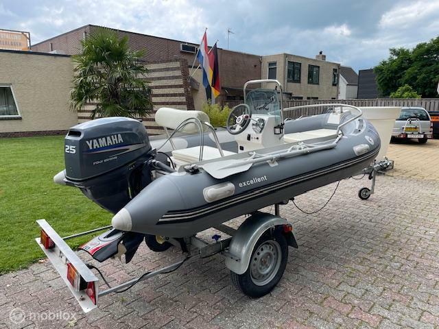 Excellent 350 poly Rib + 25pk 4-takt Yamaha + boottrailer, Overige merken, Gebruikt, Excellent, Communicatieweg 9-2 3641 SG Mijdrecht