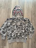 BAPE Camo Double Shark Full Zip Hoodie - Grijs, Kleding | Heren, Verzenden, Zo goed als nieuw