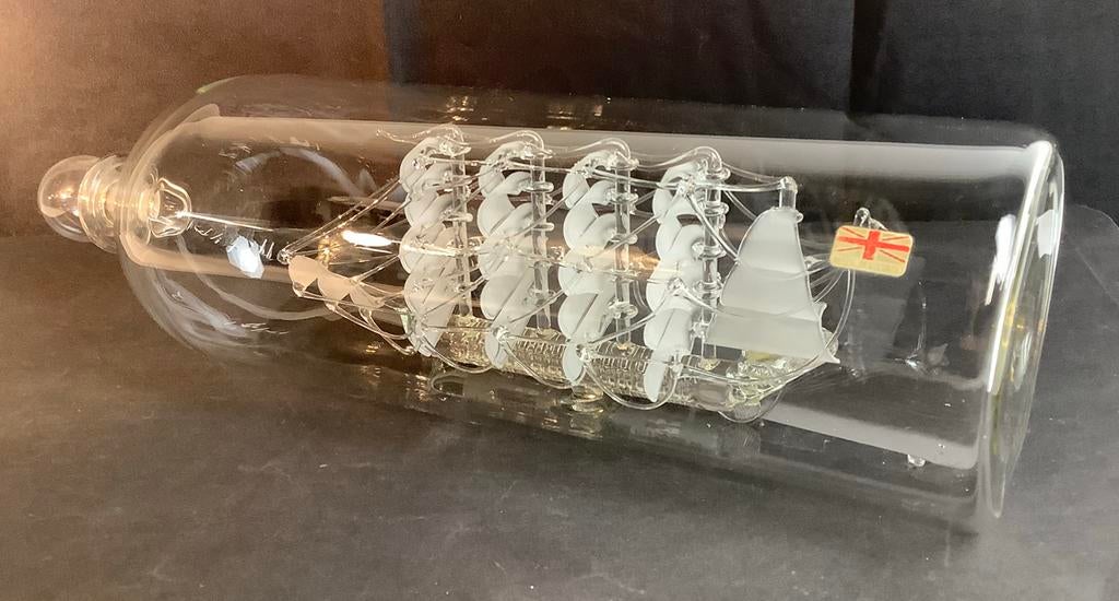 MAYFLOWER GLASS - glazen schip in fles, Ophalen of Verzenden