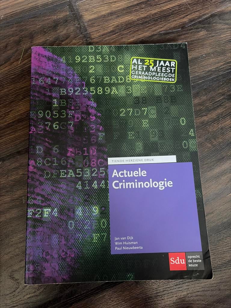 Actuele Criminologie - Tiende Herzien Druk, Ophalen of Verzenden, Gamma, Gelezen, HBO