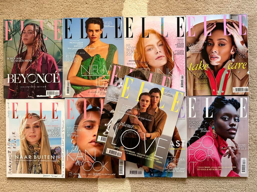 ELLE Magazine Jaargang 2020 (10 nummers), Ophalen of Verzenden, Gelezen, Damesbladen