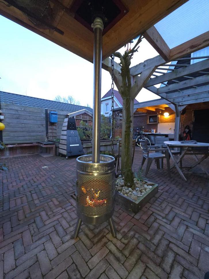 Bierfust rvs tuinkachel buitekachel terraskachel tuinhaard, Tuin en Terras, Tuinhaarden, Nieuw, Ophalen of Verzenden