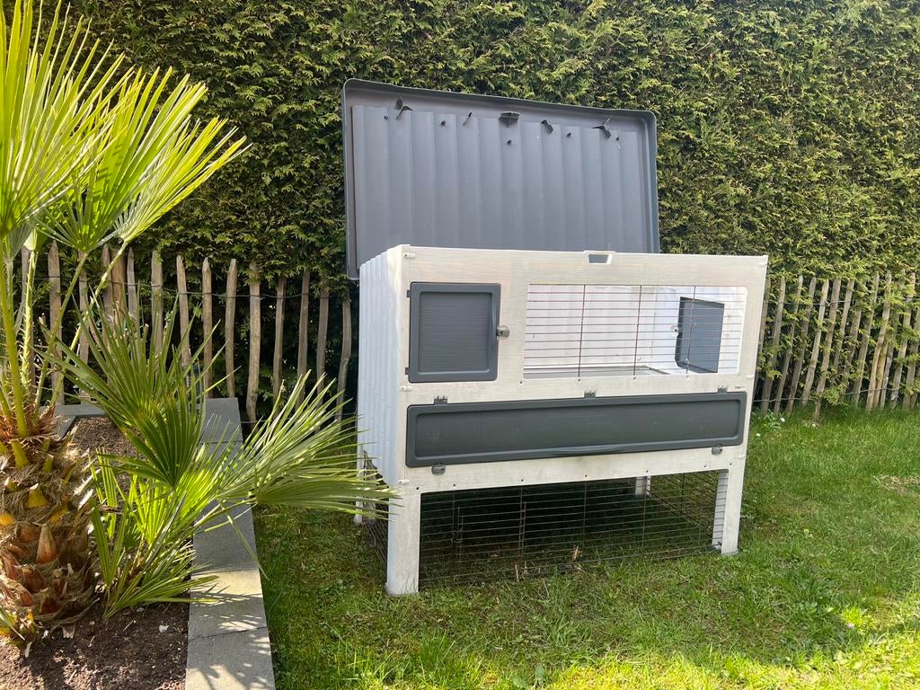 Konijnenhok Ferplast Kunststof 140 Grand Lodge, Dieren en Toebehoren, Knaagdieren en Konijnen | Hokken en Kooien, Ophalen, 90 cm of meer