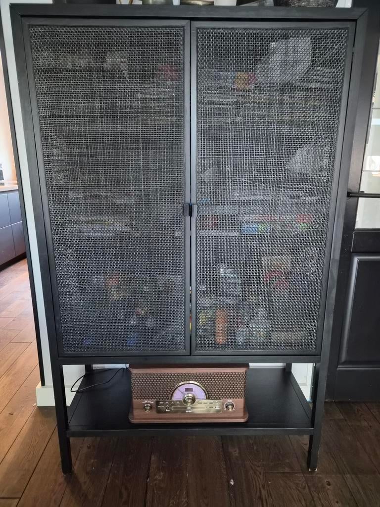 Webbing Kast Zwart, Zo goed als nieuw, Minder dan 100 cm, 25 tot 50 cm, 50 tot 100 cm
