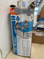 Bestway steelpro max 3.05 zwembad, Tuin en Terras, Zwembaden, Ophalen, Gebruikt, Minder dan 80 cm, Rond