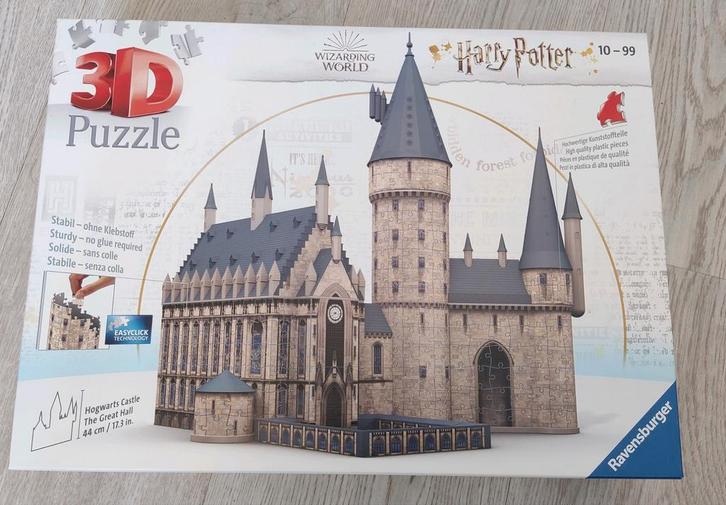 Harry Potter Zweinstein Kasteel 3D Puzzle Ravensburger, Kinderen en Baby's, Speelgoed | Kinderpuzzels, Zo goed als nieuw, Meer dan 50 stukjes