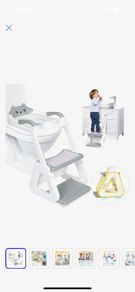 WC verkleiner met trapje, Kinderen en Baby's, Ophalen, Nieuw, Overige typen, Standaard