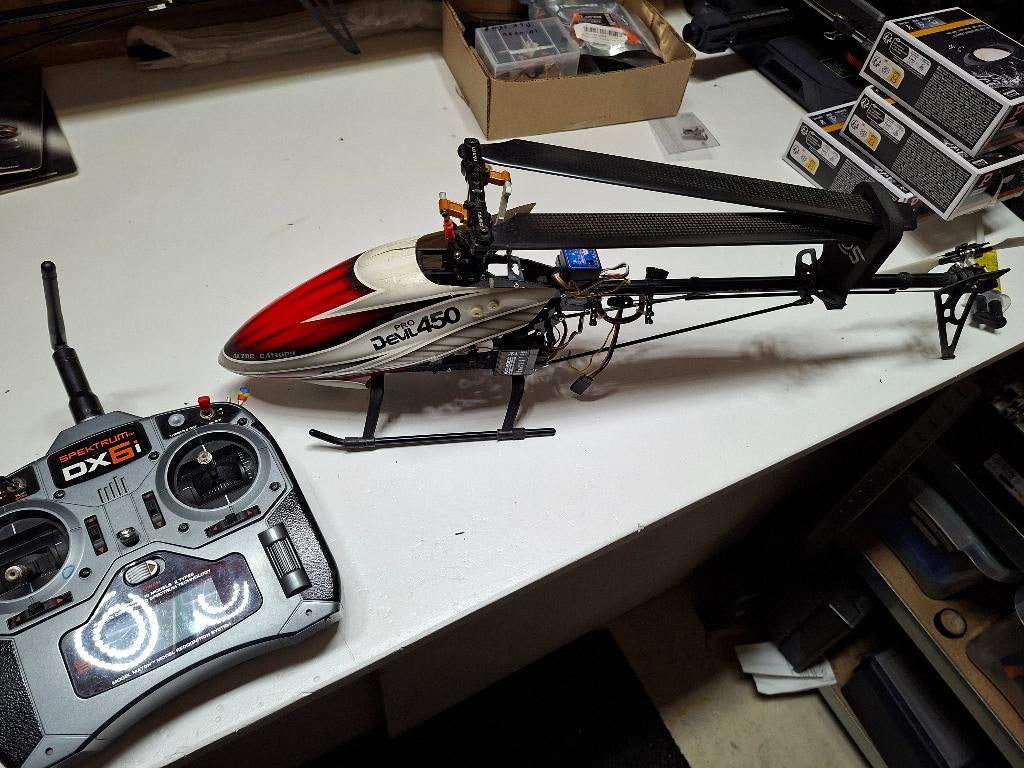 RC Helikopter 450 met afstandsbediening, Elektro, Gebruikt, RTF (Ready to Fly), Helikopter
