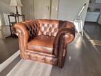 Springvale Chesterfield handgemaakte lederen Fauteuil, Ophalen, Gebruikt, Chesterfield, 100 tot 125 cm