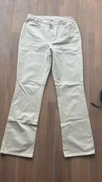 Mac Melanie beige broek met stretch, maat 44/34 (valt als 40, Kleding | Dames, Broeken en Pantalons, Beige, Maat 42/44 (L), Ophalen of Verzenden