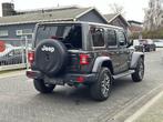 Jeep Wrangler Unlimited 4xe 380 Sahara |CARPLAY|HARD-TOP|LED, Auto's, Jeep, Zwart, 4 cilinders, Cabriolet, 2248 kg